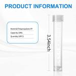 10pcs 10ml Plastic Test Tubes with Caps