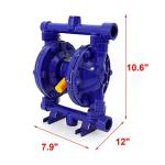 Heavy Duty Air-Operated Diaphragm Pump, 12GPM