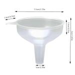 Plastic Funnels 4 Pack - Ideal for Liquids and Powders