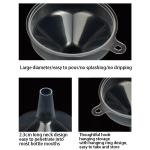 Plastic Funnels 4 Pack - Ideal for Liquids and Powders