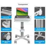 Dental Clinic Trolley with Scanner Holder and Tray