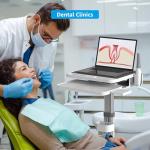 Dental Clinic Trolley with Scanner Holder and Tray