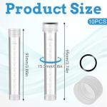 10ml Plastic Vials with Caps - Pack of 10