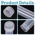 10ml Plastic Vials with Caps - Pack of 10