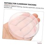 10 Transparent Plastic Petri Dishes with Lids