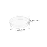 10 Transparent Plastic Petri Dishes with Lids