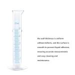6-Pack 25ml Clear Plastic Graduated Cylinders