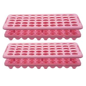 Plastic Test Tube Rack Holder - 2 Pieces, Pink