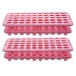 Plastic Test Tube Rack Holder - 2 Pieces, Pink