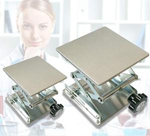 Stainless Steel Scissor Lab Jack Platform 8" x 8