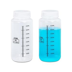17oz Wide Mouth Plastic Reagent Bottles - 2 Pack