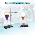 1000ml Glass Separatory Funnel Set with Rack