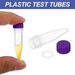 1.5ml Plastic Cryogenic Vials with Purple Caps - 200 pcs