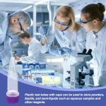 1.5ml Plastic Cryogenic Vials with Purple Caps - 200 pcs