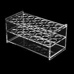 Transparent Acrylic Test Tube Holder Rack - 3 Holes