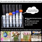 Transparent Acrylic Test Tube Holder Rack - 3 Holes