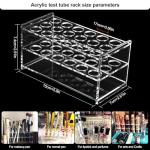 Transparent Acrylic Test Tube Holder Rack - 3 Holes
