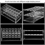 Transparent Acrylic Test Tube Holder Rack - 3 Holes