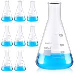 8-Pack 500 ml Glass Erlenmeyer Flasks