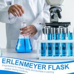 8-Pack 500 ml Glass Erlenmeyer Flasks