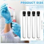 50 Clear 8ml Test Tubes with Caps