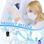 50 Clear 8ml Test Tubes with Caps