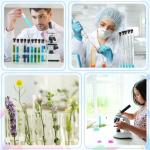 50 Clear 8ml Test Tubes with Caps