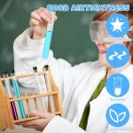 50 Clear 8ml Test Tubes with Caps