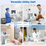 Mobile Medical Trolley Cart with Removable Drawers