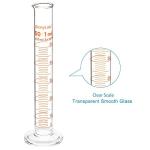 StonyLab 50ml Borosilicate Glass Graduated Cylinder 2-Pack