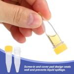 PATIKIL 200pcs 1.5ml Cryogenic Vials with Caps