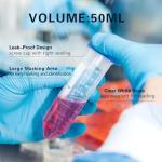 Aeseusia 50 PCS 50ml Centrifuge Tubes and Rack