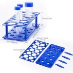 Aeseusia 50 PCS 50ml Centrifuge Tubes and Rack