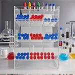 Acrylic Tube Rack with 9 Compartments for Labs