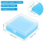 PATIKIL Centrifuge Tube Storage Box Set - 2 Pcs