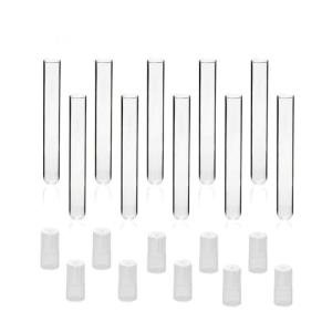 ULAB Glass Test Tubes with Autoclavable Caps, 20-Pack