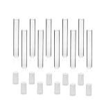 ULAB Glass Test Tubes with Autoclavable Caps, 20-Pack