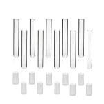 ULAB Glass Test Tubes with Autoclavable Caps, 20-Pack