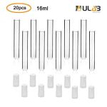 ULAB Glass Test Tubes with Autoclavable Caps, 20-Pack