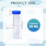 110 Pcs 50ml Centrifuge Tubes with Caps
