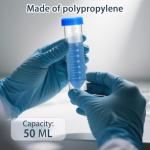 110 Pcs 50ml Centrifuge Tubes with Caps