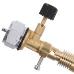 Brass Bunsen Burner with Adjustable Gas Flow