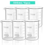 ONiLAB 500ml Borosilicate Low Form Glass Beakers