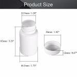 50 Pcs 80ml Plastic Reagent Storage Bottles