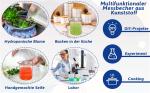 Set of 6 Graduated Plastic Beakers for Labs