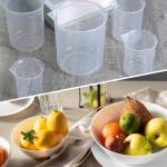 Set of 6 Graduated Plastic Beakers for Labs