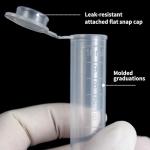 10ml Centrifuge Tubes with Lids - 200 Pack