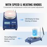 VEVOR Magnetic Stirrer Hot Plate with Stir Bars