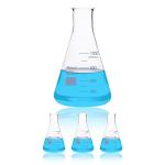 Maccx 1000ml Narrow-Mouth Glass Erlenmeyer Flask Set