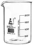 EISCO Premium Low Form 250 mL Beakers, 12 Pack